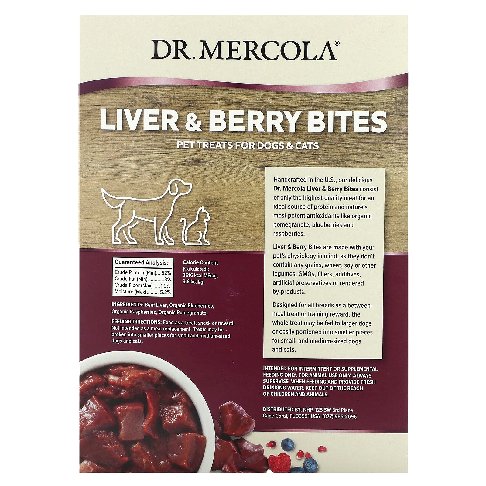 Foto 3 pulgar | Pet Treat Dr. Mercola Healthy Pet Essentials Angus Beef Hígado - Venta Internacional.