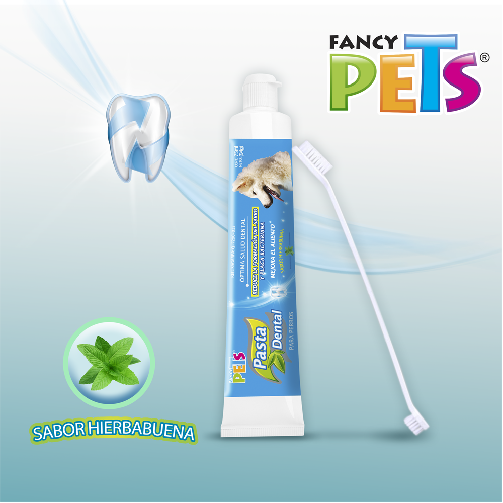 Foto 3 pulgar | Kit Dental con Pasta y Cepillo para Perro Fancy Pets FL3905 Suave Sabor a Menta