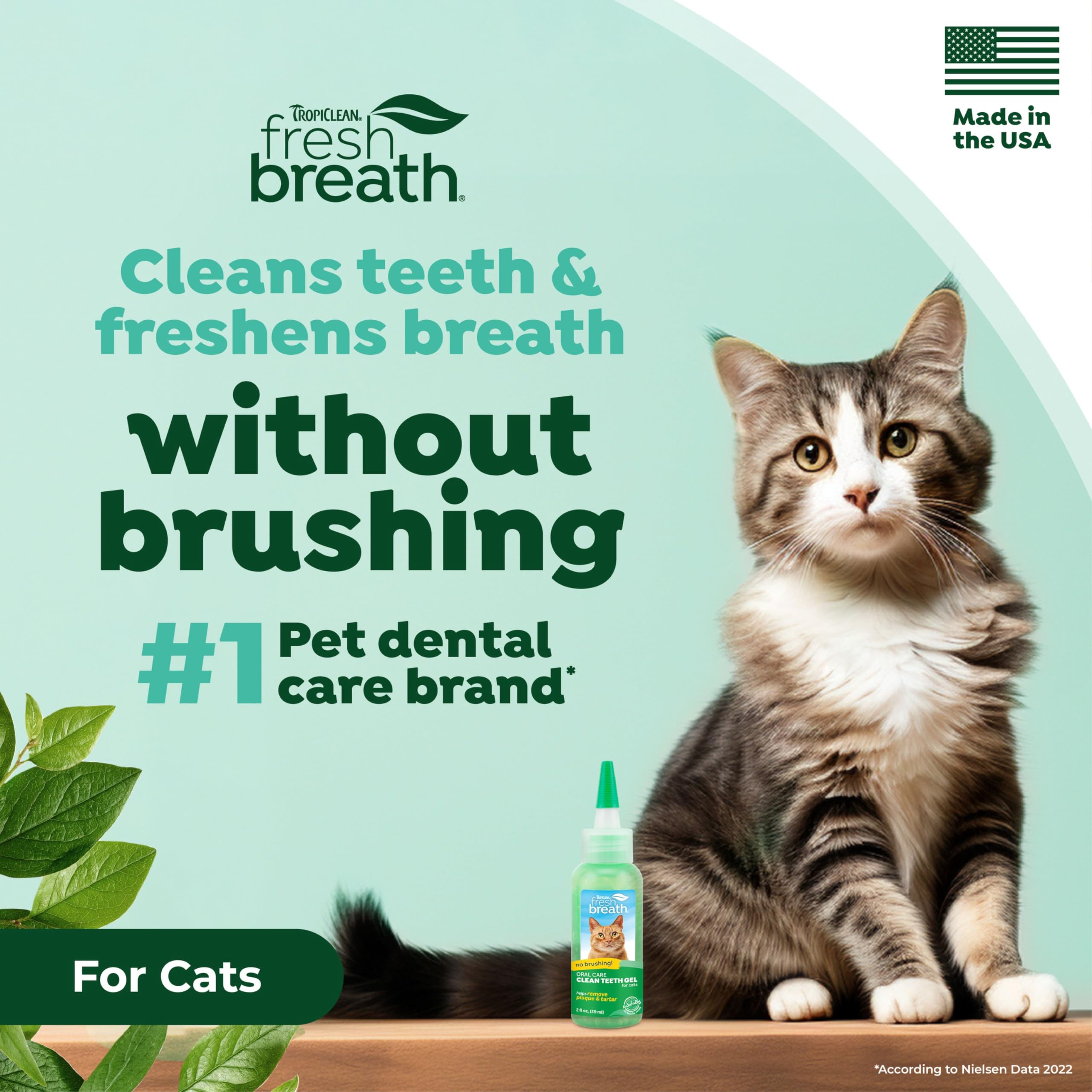 Foto 3 pulgar | Gel De Cuidado Bucal Para Gatos Tropiclean Fresh Breath 56 Ml - Venta Internacional.