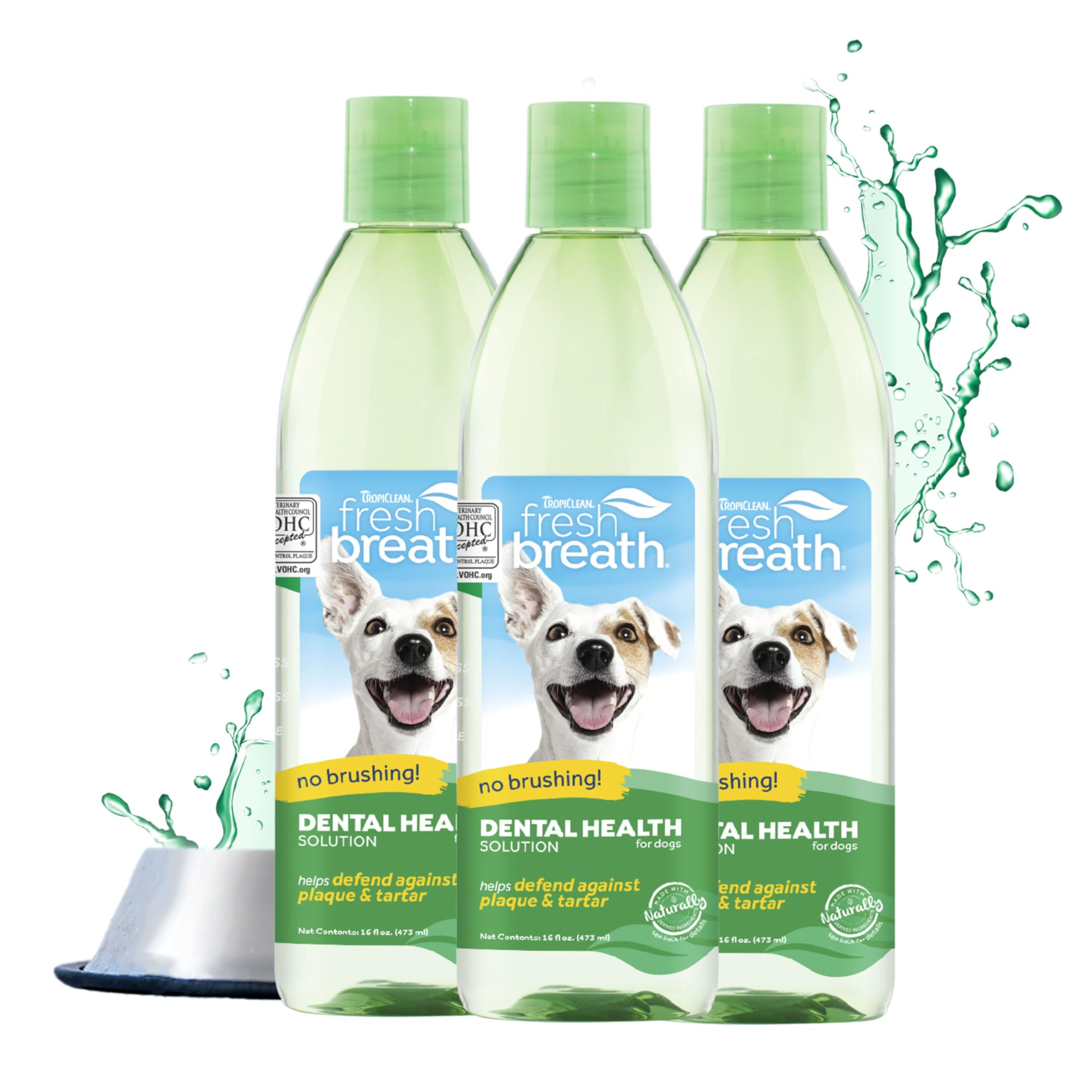 Foto 2 pulgar | Aditivo De Agua Tropiclean Fresh Breath Para Perro 480 Ml (x3) - Venta Internacional.