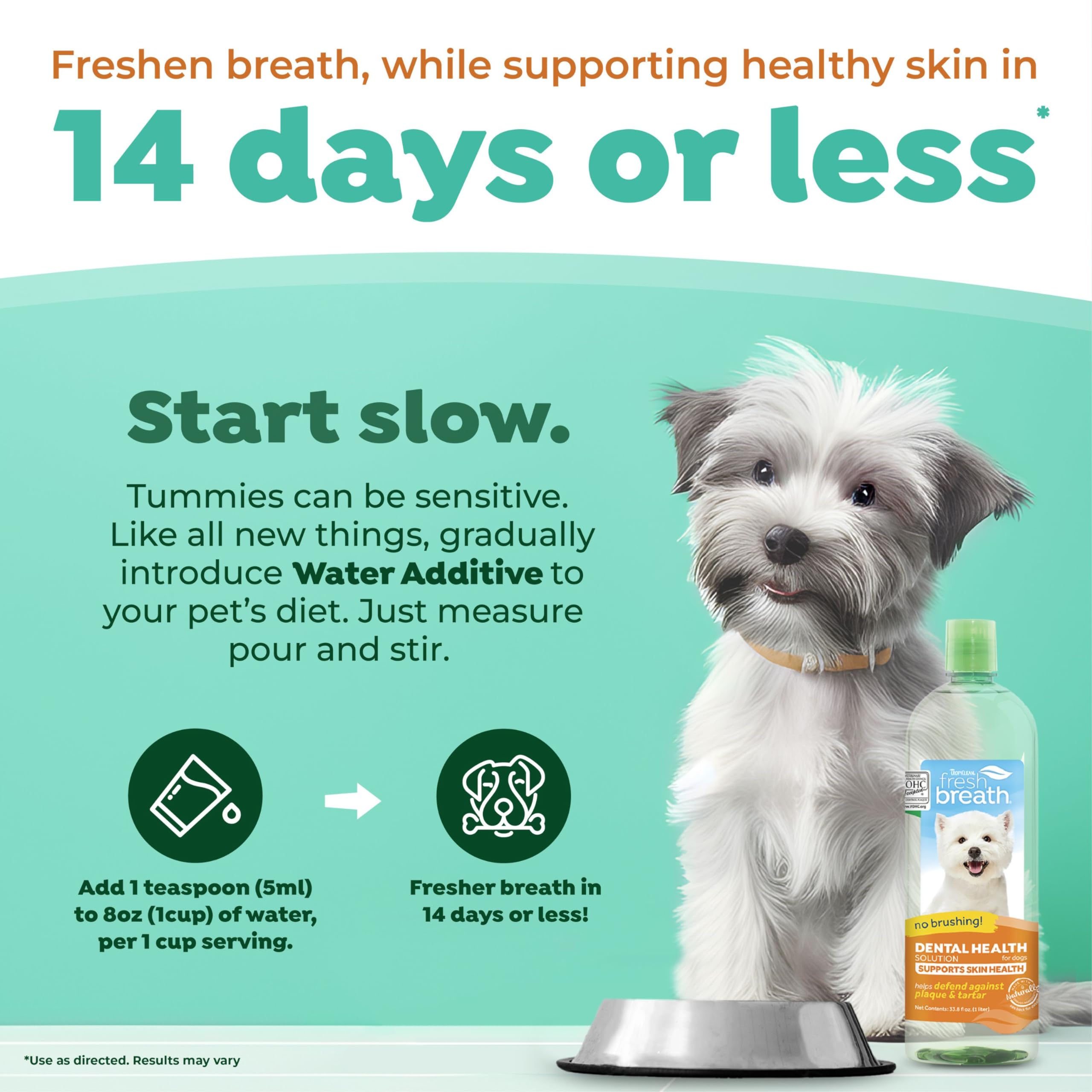 Foto 4 pulgar | Aditivo De Agua Para El Cuidado Bucal De Perros Tropiclean Fresh Breath, 1 Litro - Venta Internacional.