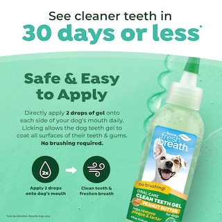 Foto 3 | Gel De Cuidado Bucal Tropiclean Fresh Breath, Mantequilla De Cacahuete, 120 Ml, Do - Venta Internacional.