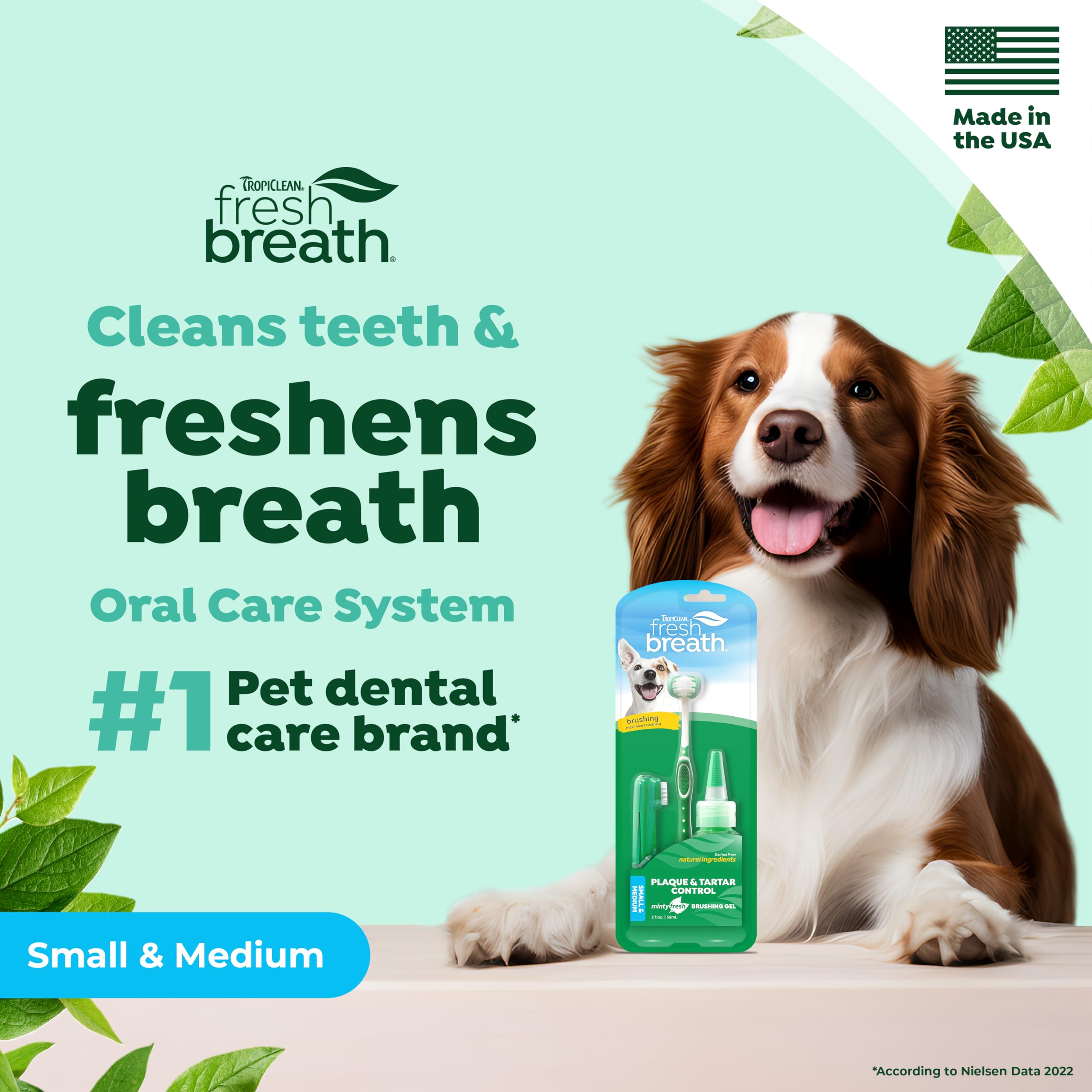 Foto 3 pulgar | Kit De Cuidado Bucal Para Perros Tropiclean Fresh Breath, Cepillo De Dientes Y Pasta - Venta Internacional.