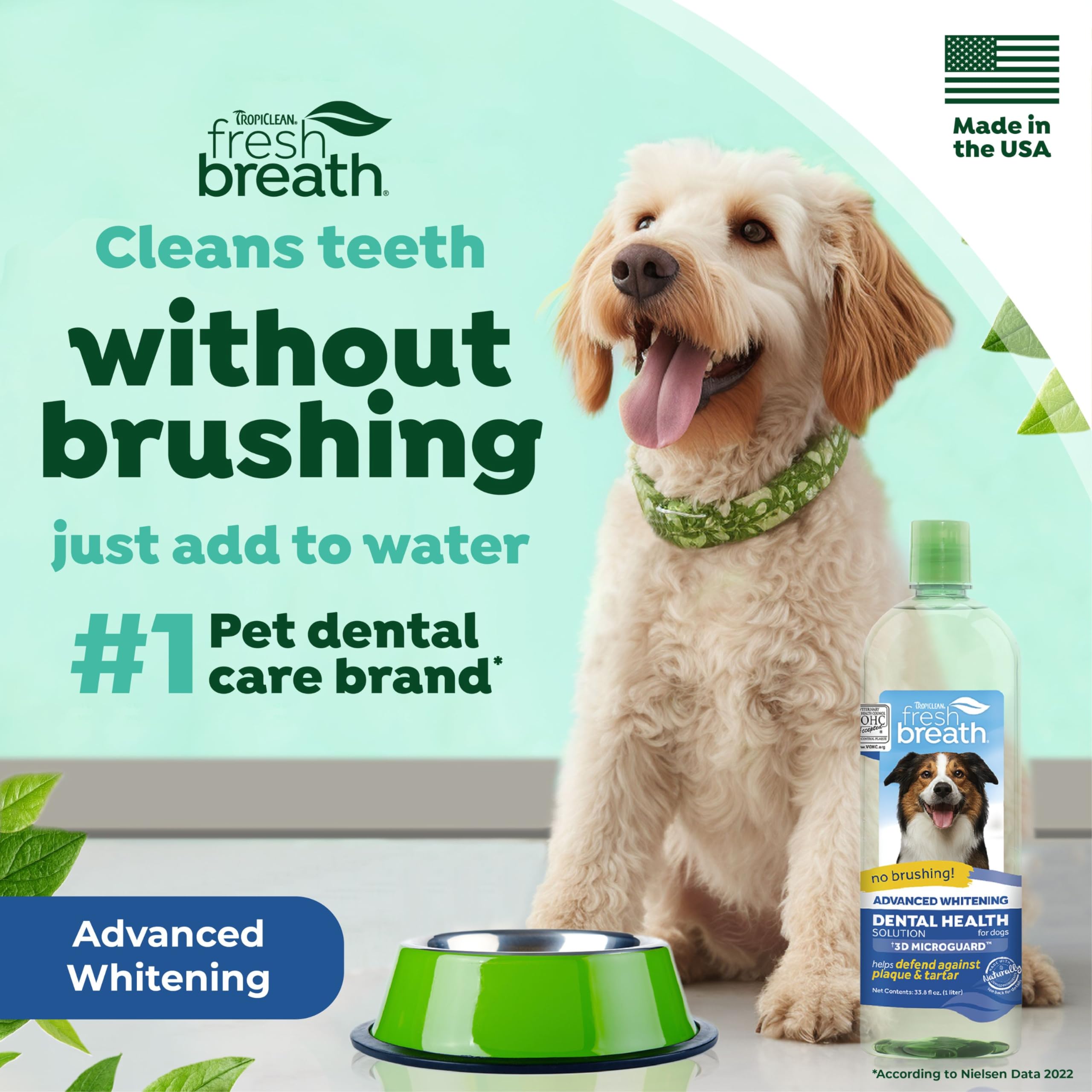 Foto 3 pulgar | Aditivo De Agua Para El Cuidado Bucal De Perros Tropiclean Fresh Breath, 1 Litro - Venta Internacional.