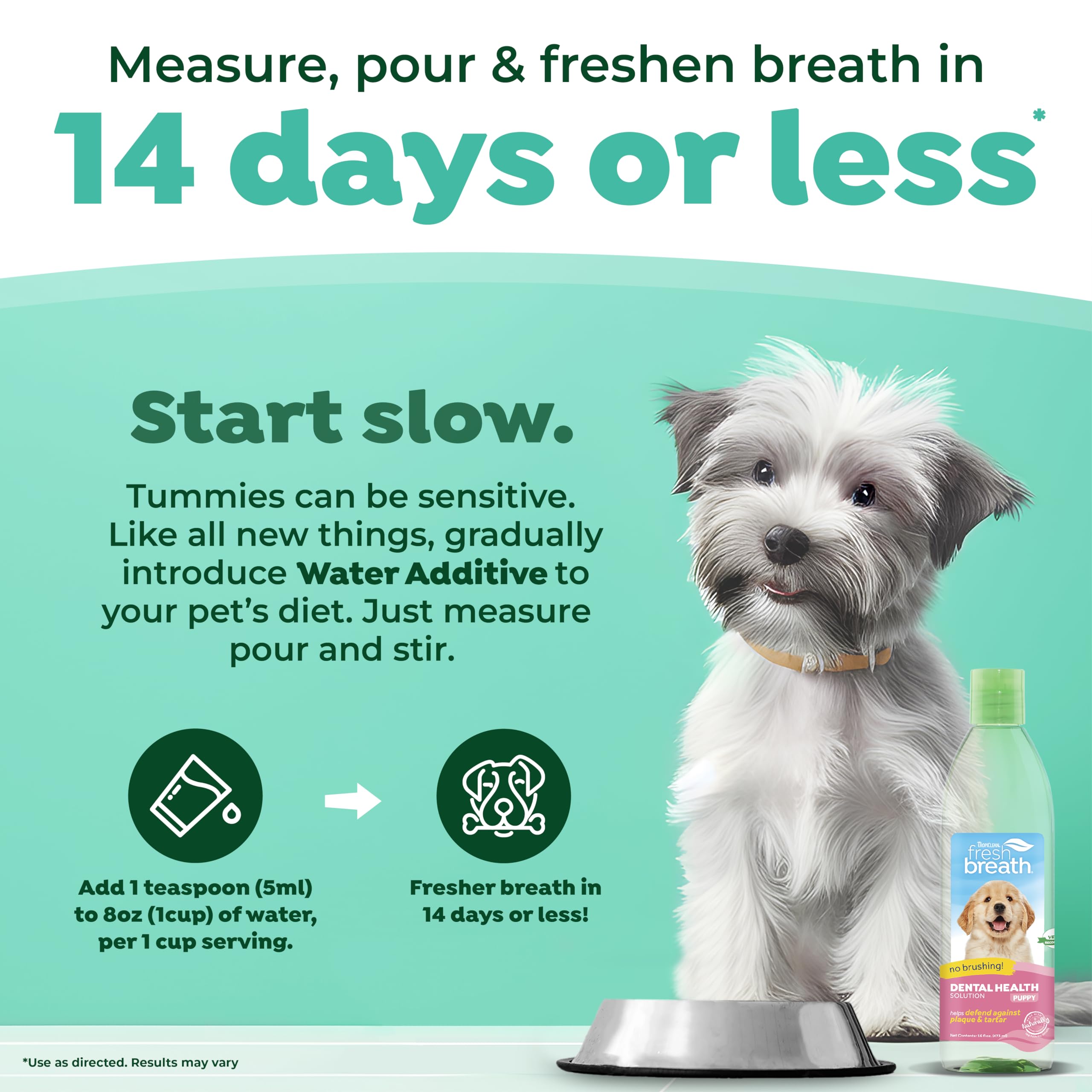 Foto 4 pulgar | Aditivo De Agua Para El Cuidado Bucal De Perros Tropiclean Fresh Breath 480 Ml - Venta Internacional.