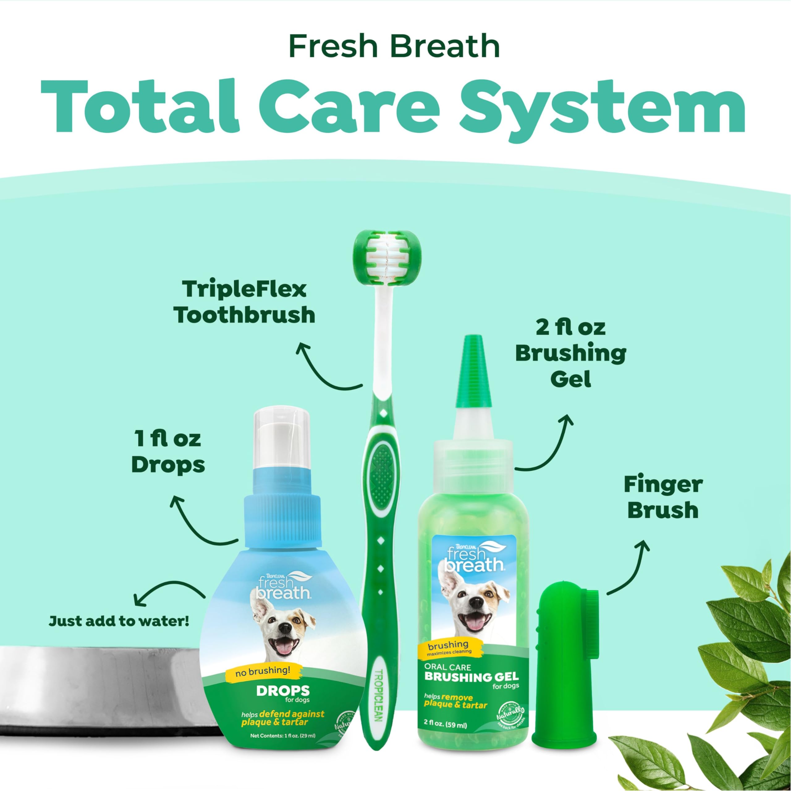 Foto 4 pulgar | Kit De Cuidado Bucal Tropiclean Fresh Breath Para Perros Grandes - Venta Internacional.