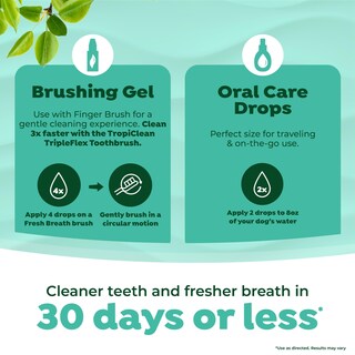 Foto 5 | Kit De Cuidado Bucal Tropiclean Fresh Breath Para Perros Grandes - Venta Internacional.