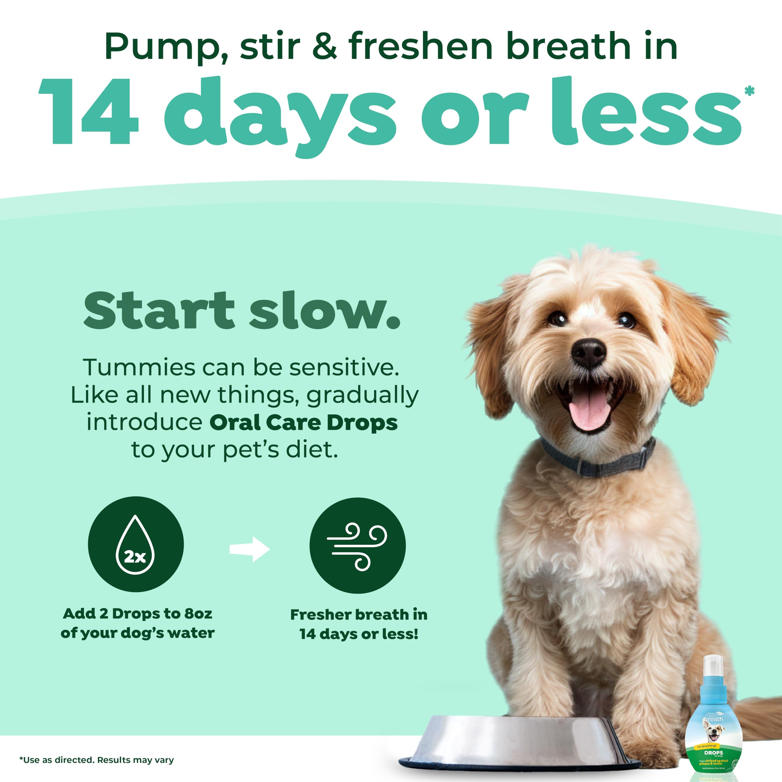 Foto 4 pulgar | Fresh Breath Drops Tropiclean Para Perros, 65 Ml, Concentrado - Venta Internacional.