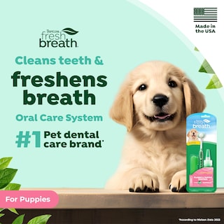 Foto 2 | Kit De Cuidado Bucal Tropiclean Fresh Breath Puppy Con Cepillo De Dientes - Venta Internacional.