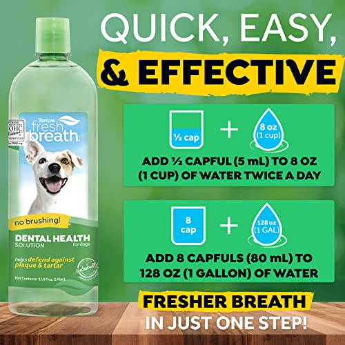 Foto 6 pulgar | Aditivo De Agua Dental Tropiclean Fresh Breath Para Perros, 1 Litro - Venta Internacional.