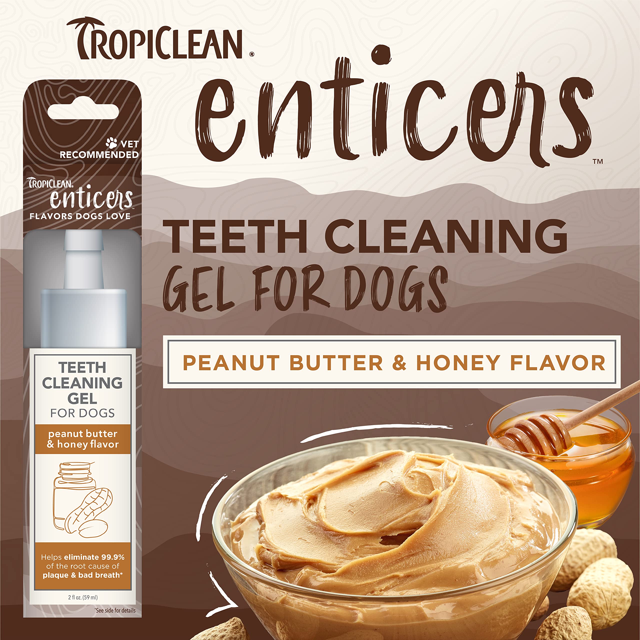 Foto 3 pulgar | Gel Limpiador De Dientes Para Perros Tropiclean Enticers, 60 Ml - Venta Internacional.