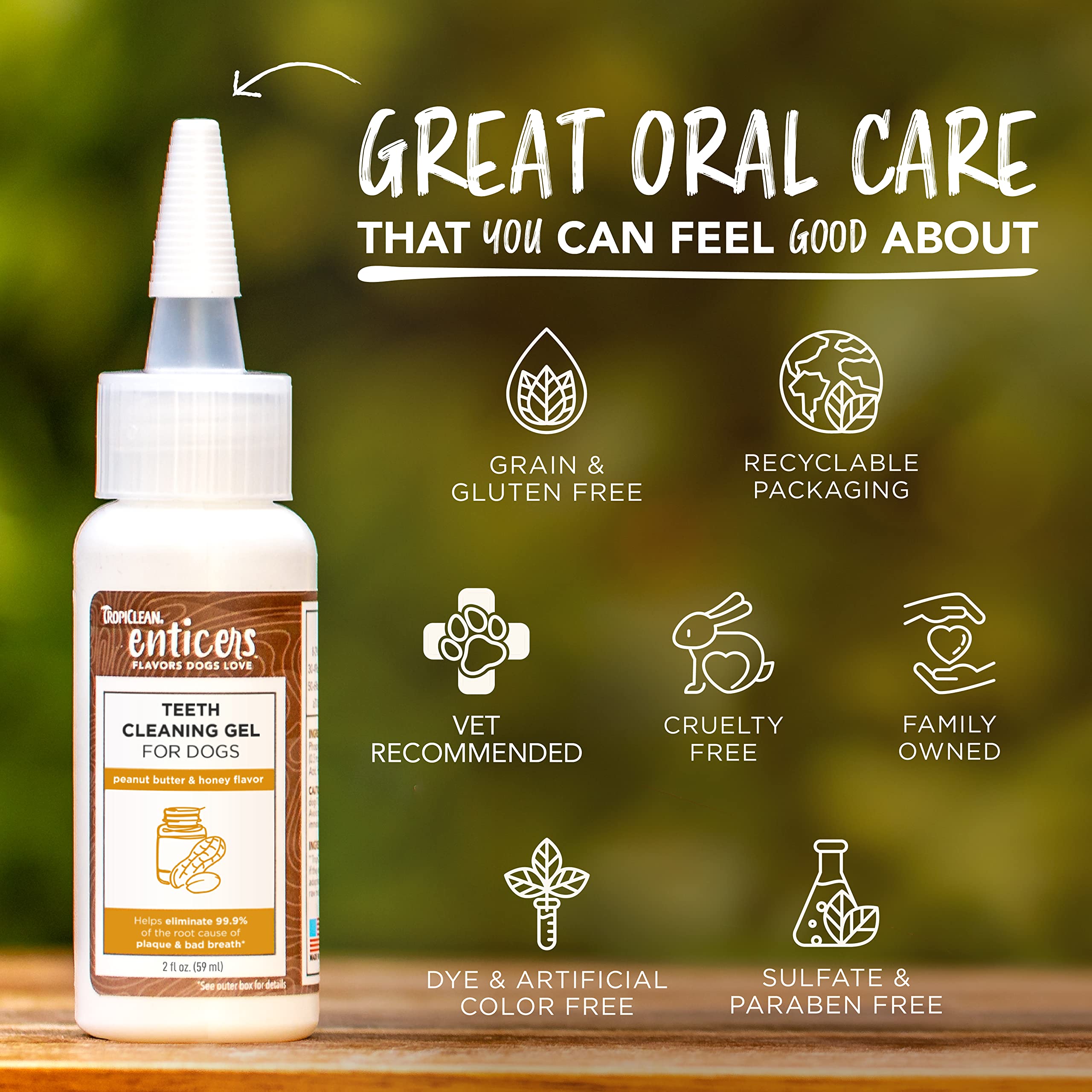 Foto 6 pulgar | Gel Limpiador De Dientes Para Perros Tropiclean Enticers, 60 Ml - Venta Internacional.