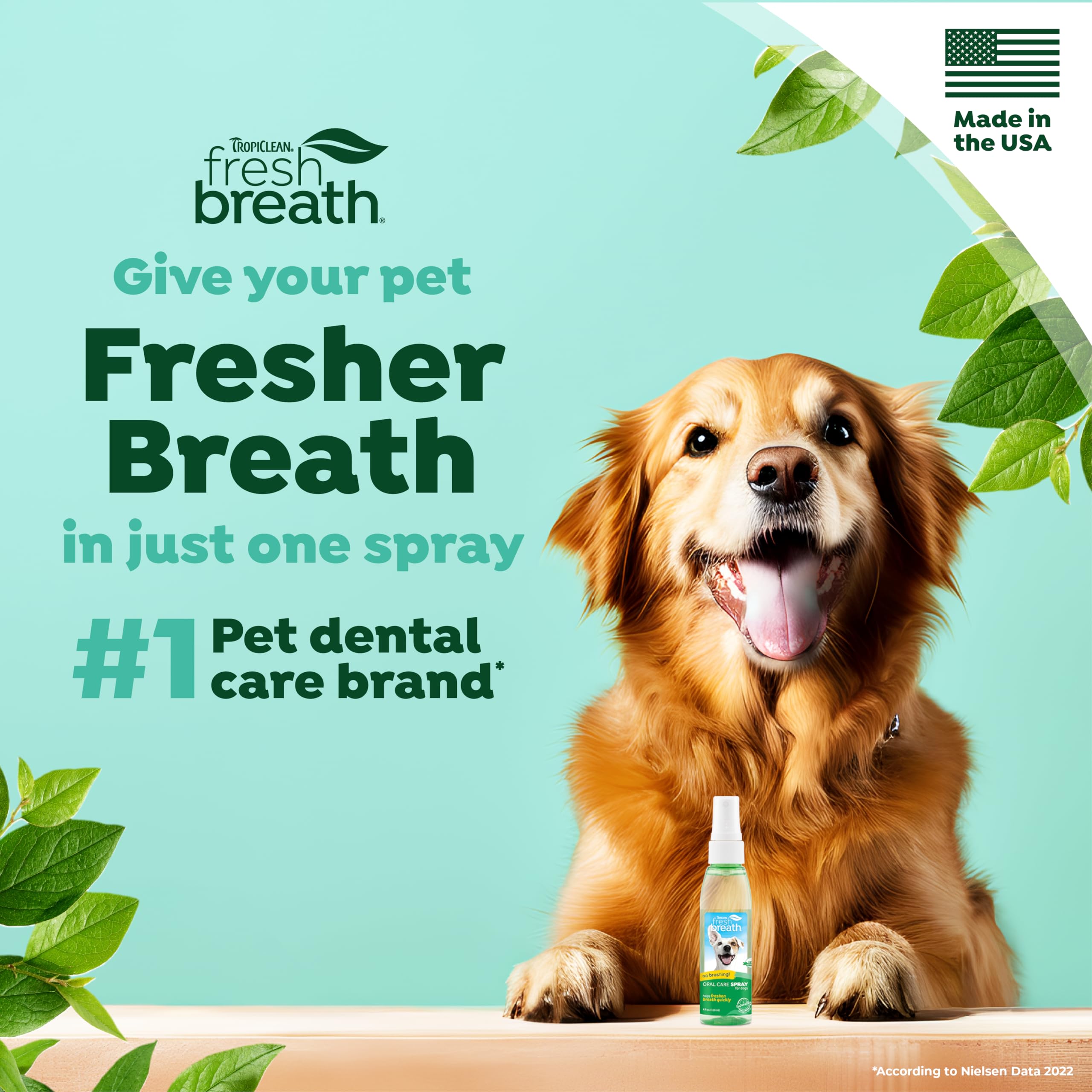 Foto 3 pulgar | Spray Ambientador Tropiclean Fresh Breath Para Perros Y Gatos - Venta Internacional.