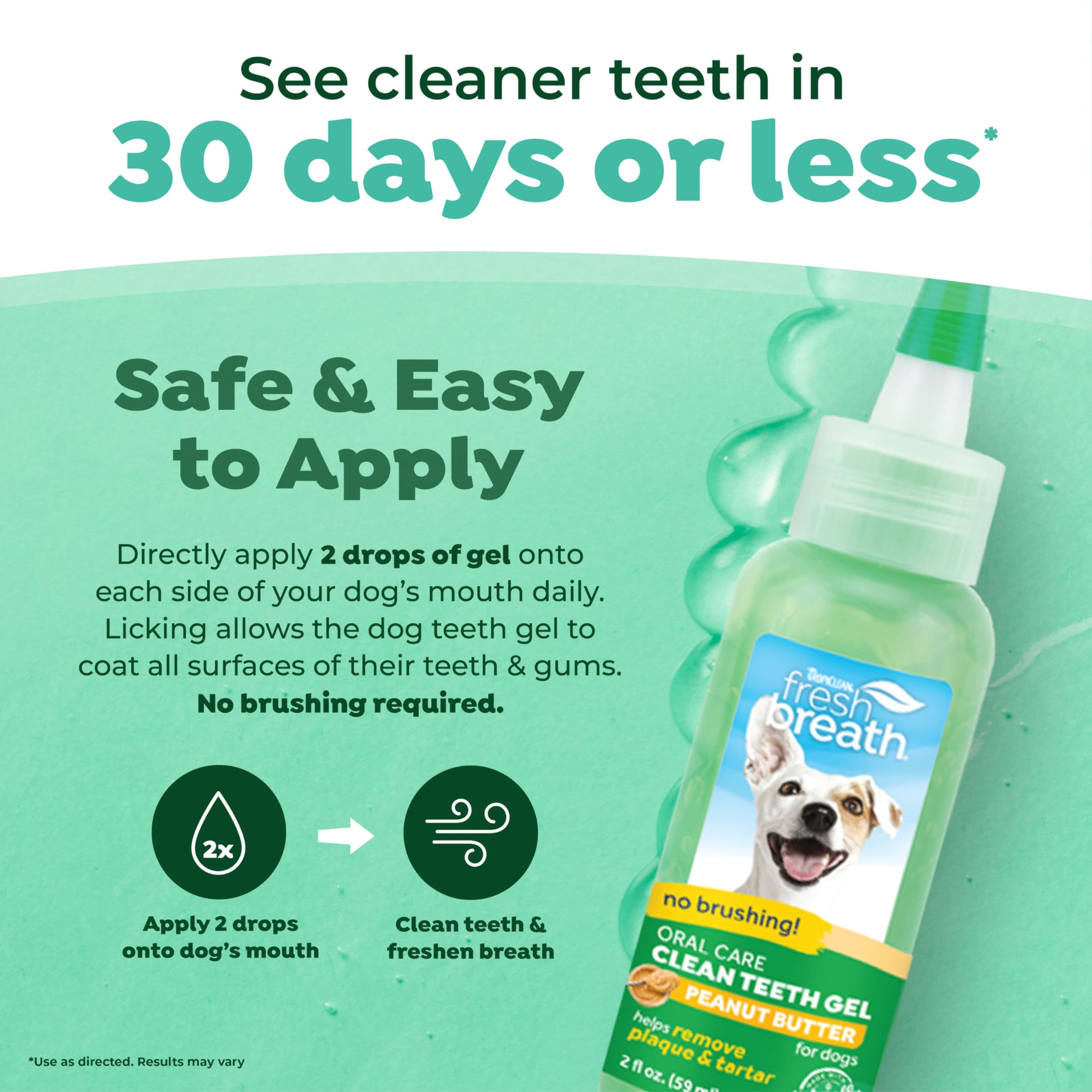 Foto 4 pulgar | Pasta De Dientes Para Perros Tropiclean Fresh Breath Sin Cepillo, Gel Dental - Venta Internacional.