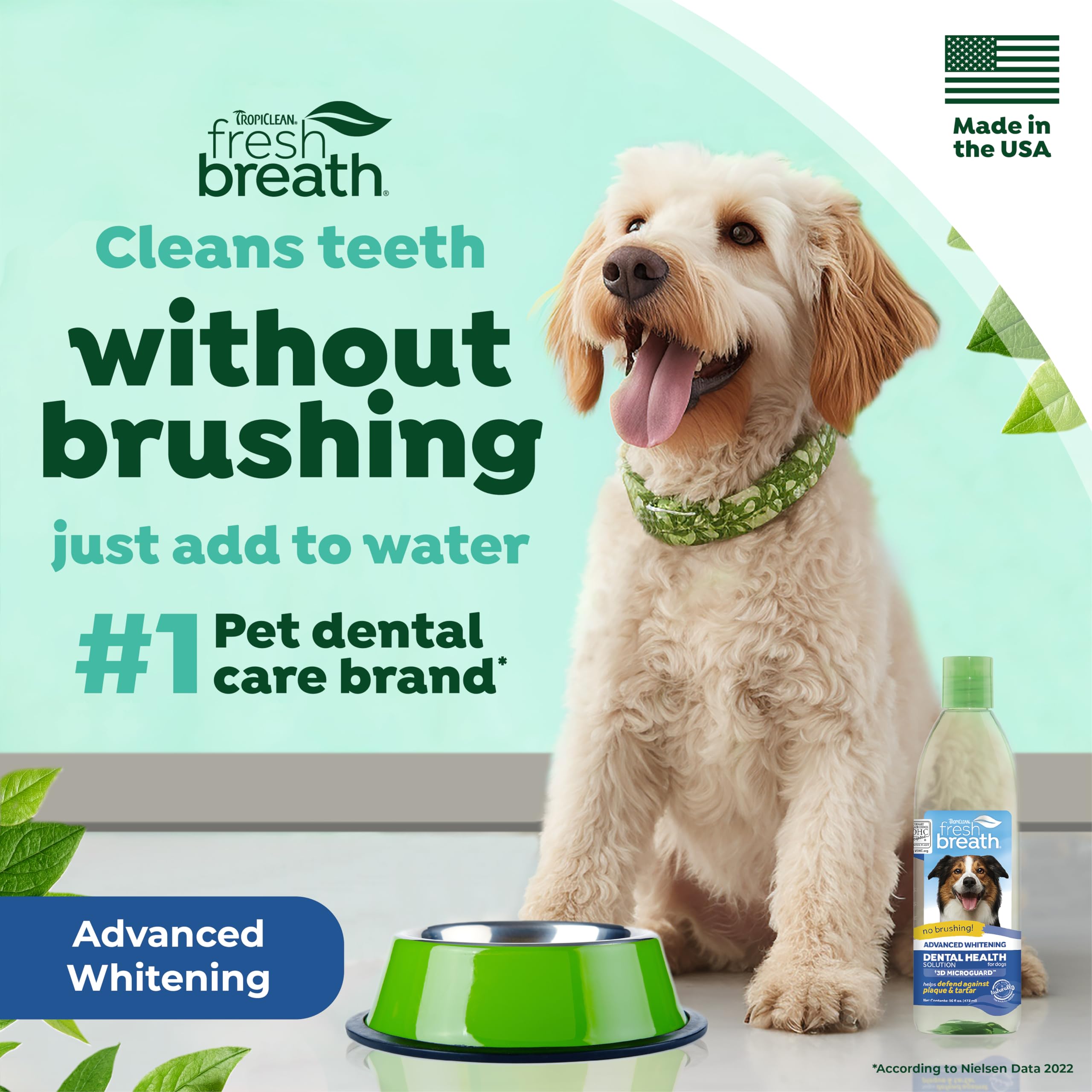 Foto 3 pulgar | Aditivo De Agua Para El Cuidado Bucal De Perros Tropiclean Fresh Breath 480 Ml - Venta Internacional.