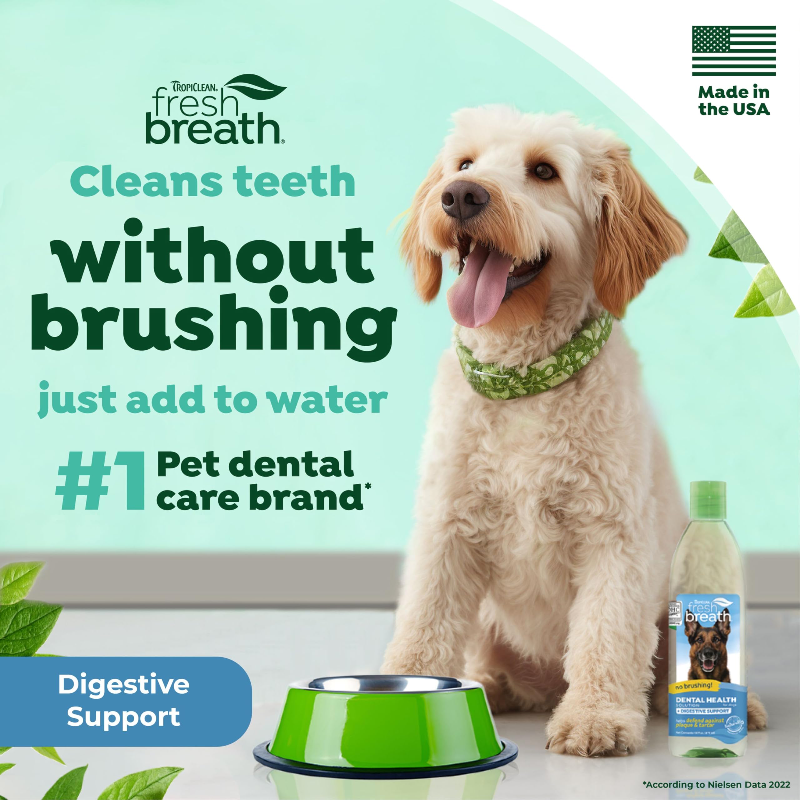 Foto 3 pulgar | Aditivo De Agua Para El Cuidado Bucal De Perros Tropiclean Fresh Breath 480 Ml - Venta Internacional.