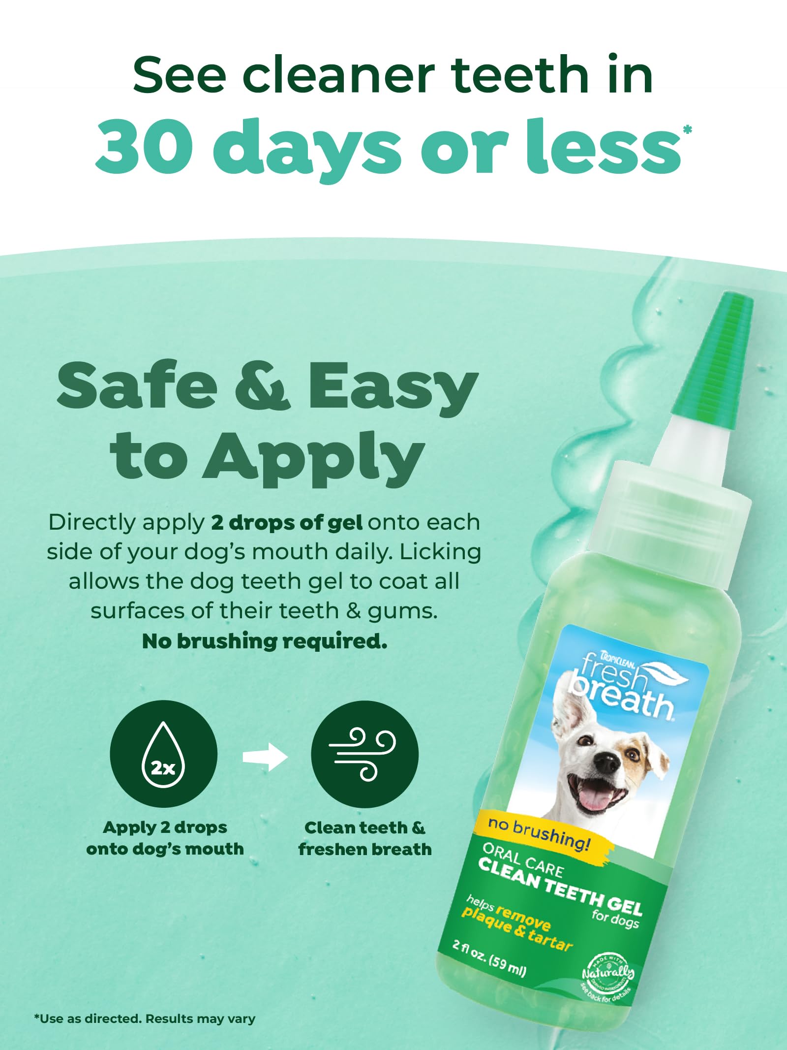 Foto 4 pulgar | Gel De Cuidado Bucal Tropiclean Fresh Breath Clean Teeth Para Perros - Venta Internacional.