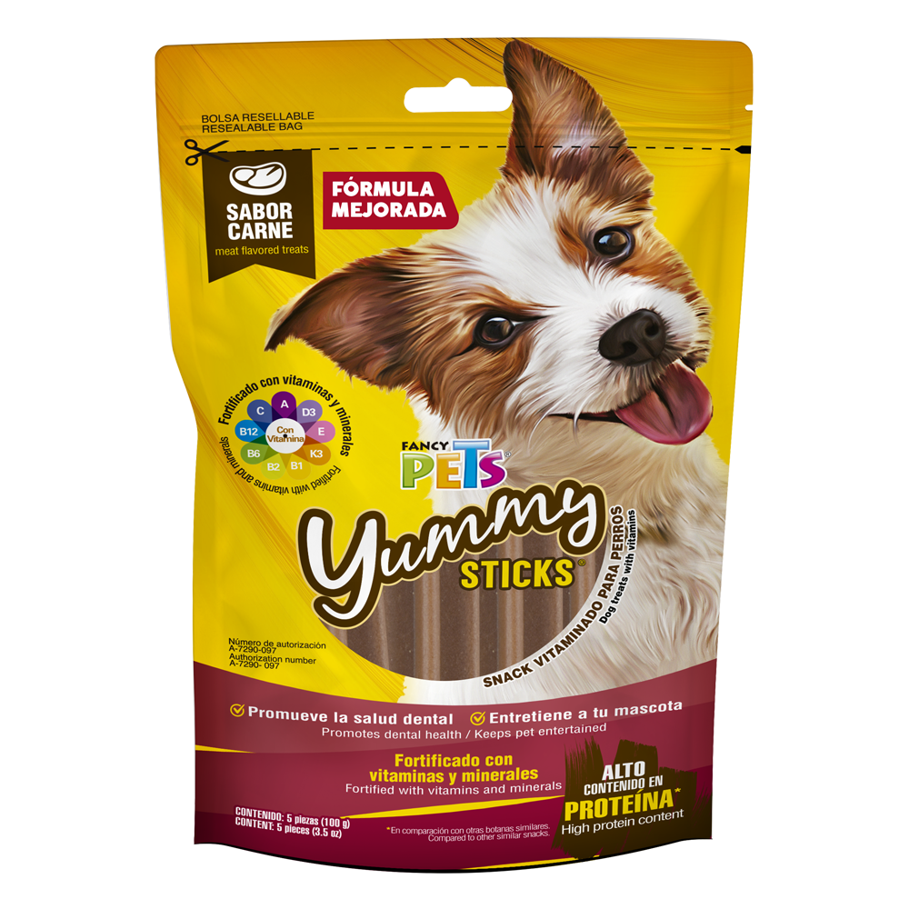 Sticks para Perro Fancy Pets Sabor Carne 5 Piezas $168