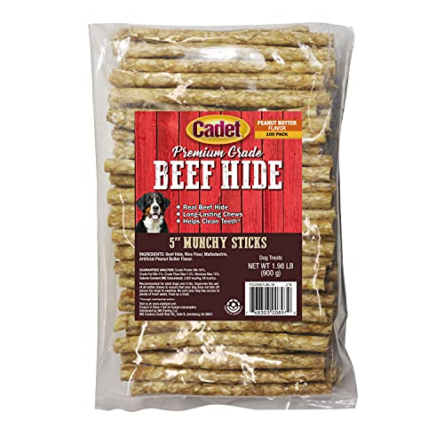 Palitos De Piel De Ternera Dog Treat Cadet De Primera Calidad, 5 100 Unidades - Venta Internacional.