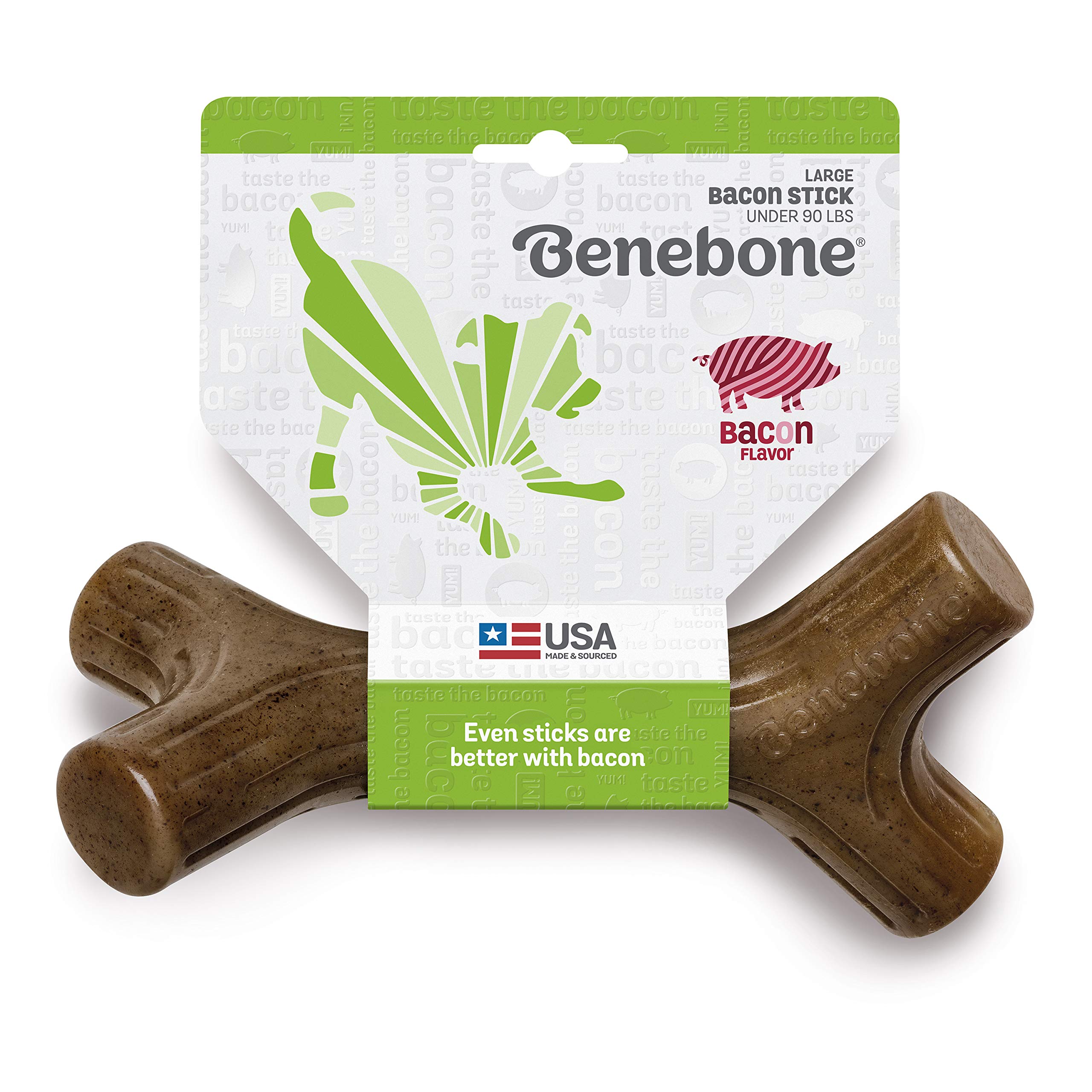 Foto 4 pulgar | Juguete Masticable Para Perros Benebone Bacon Stick, Duradero Para Masticadores Agresivos - Venta Internacional.
