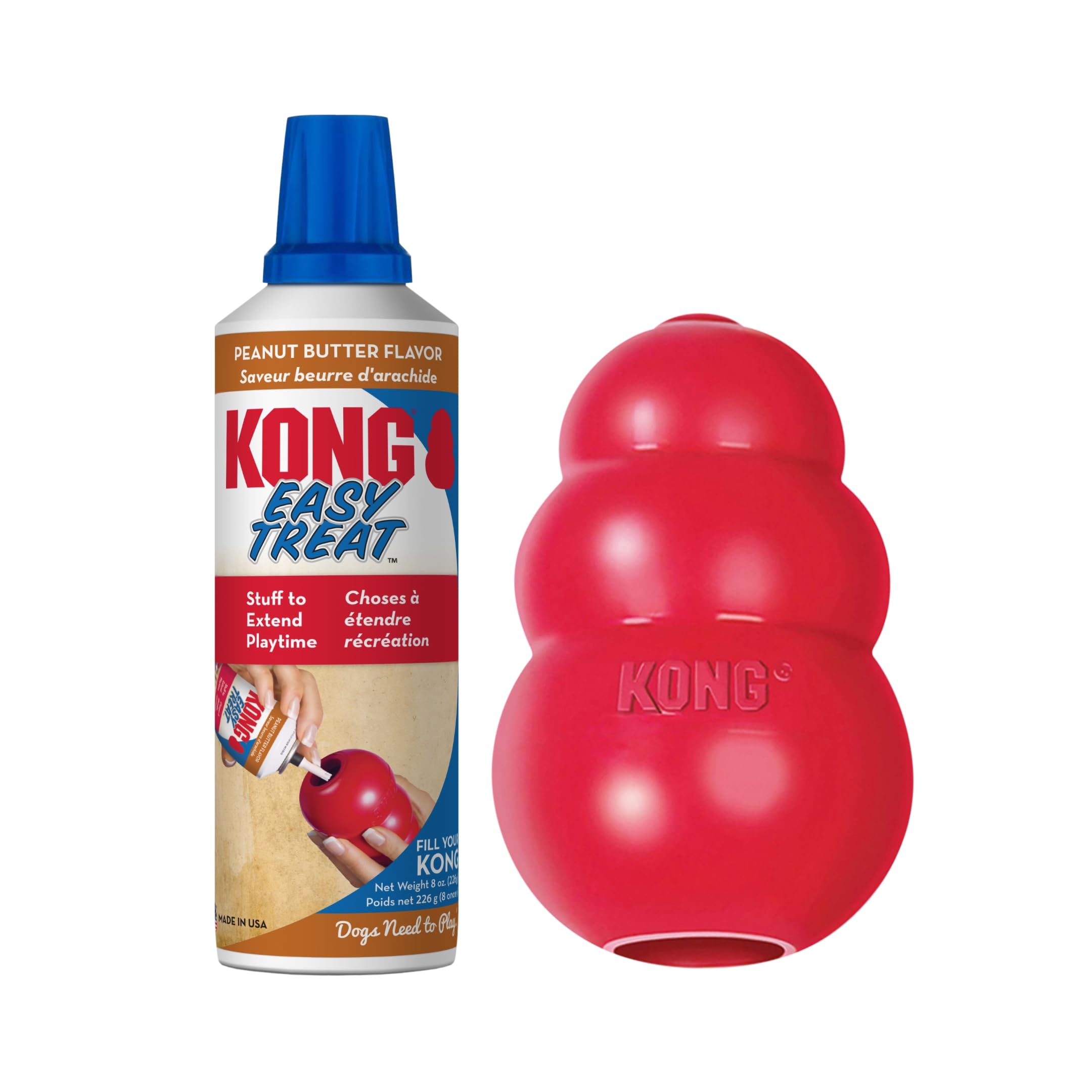 Foto 2 pulgar | Dog Toy Kong Classic, Relleno Con Mantequilla De Cacahuete Fácil De Tratar - Venta Internacional.