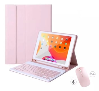 Foto 1 | Venta Internacional-Teclado con Mouse y Funda para iPad de 10.2" color Rosa