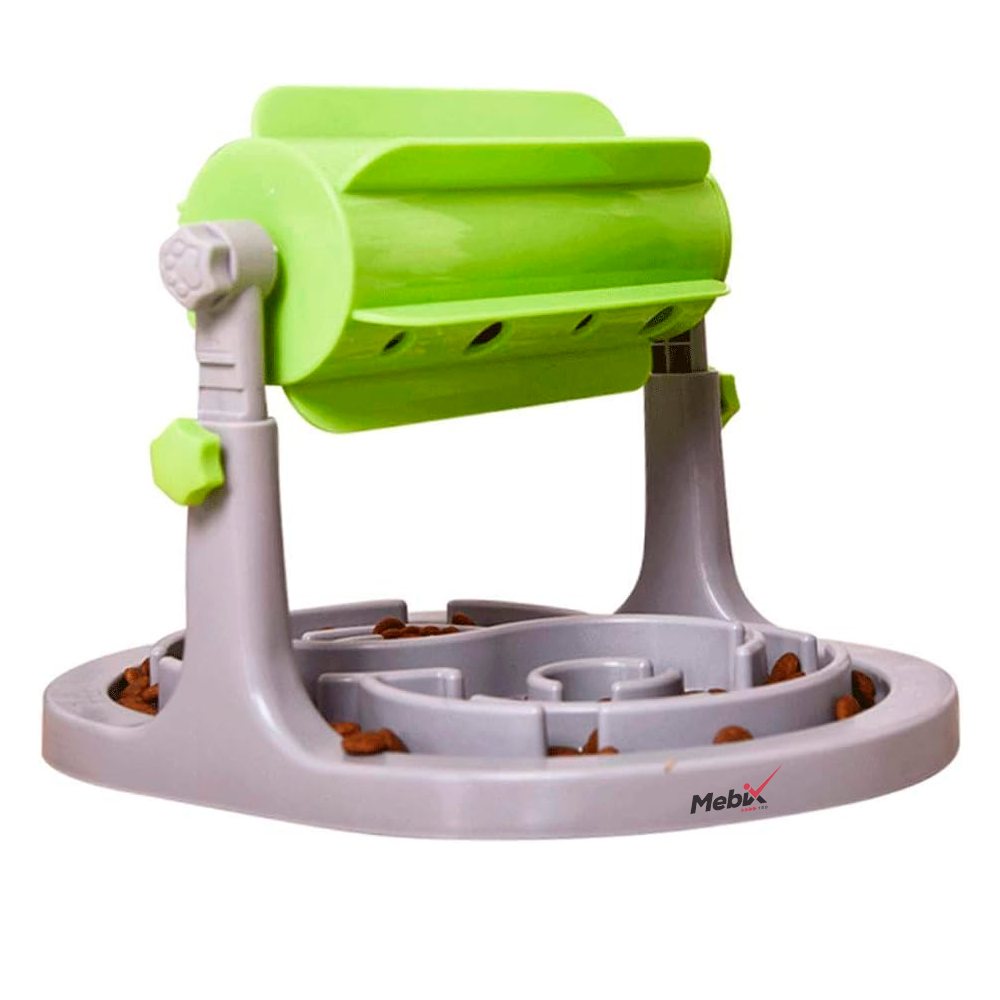 Foto 2 pulgar | Comedero Giratorio Lento Para Perros Con Altura Ajustable