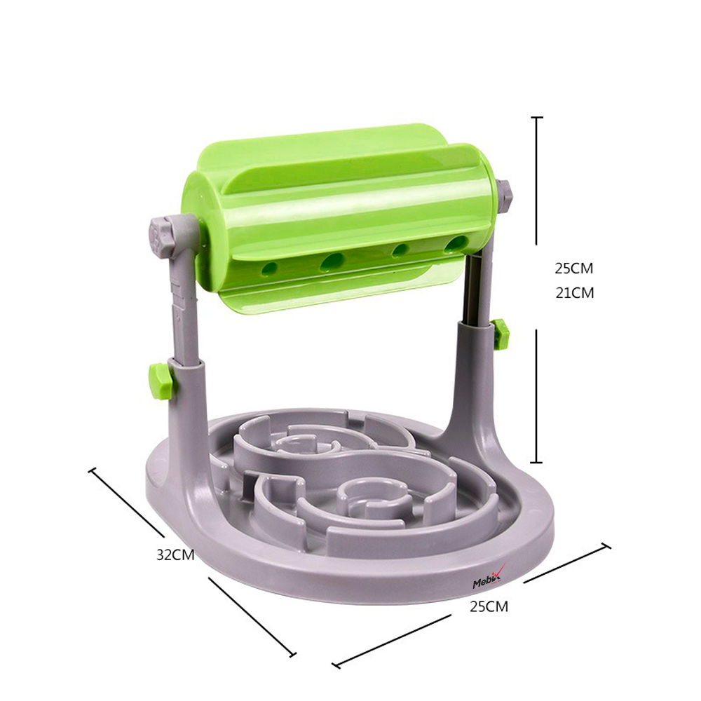 Foto 5 pulgar | Comedero Giratorio Lento Para Perros Con Altura Ajustable