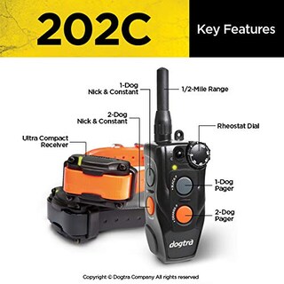 Foto 4 | Collar Electrónico De Entrenamiento Remoto Dogtra 202c Para 2 Perros, Alcance 800 M - Venta Internacional.
