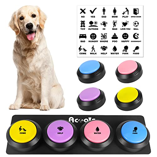 Foto 3 pulgar | Juego De Botones Para Hablar Con Perros, Para Adiestramiento De Mascotas, 4 Botones - Venta Internacional.