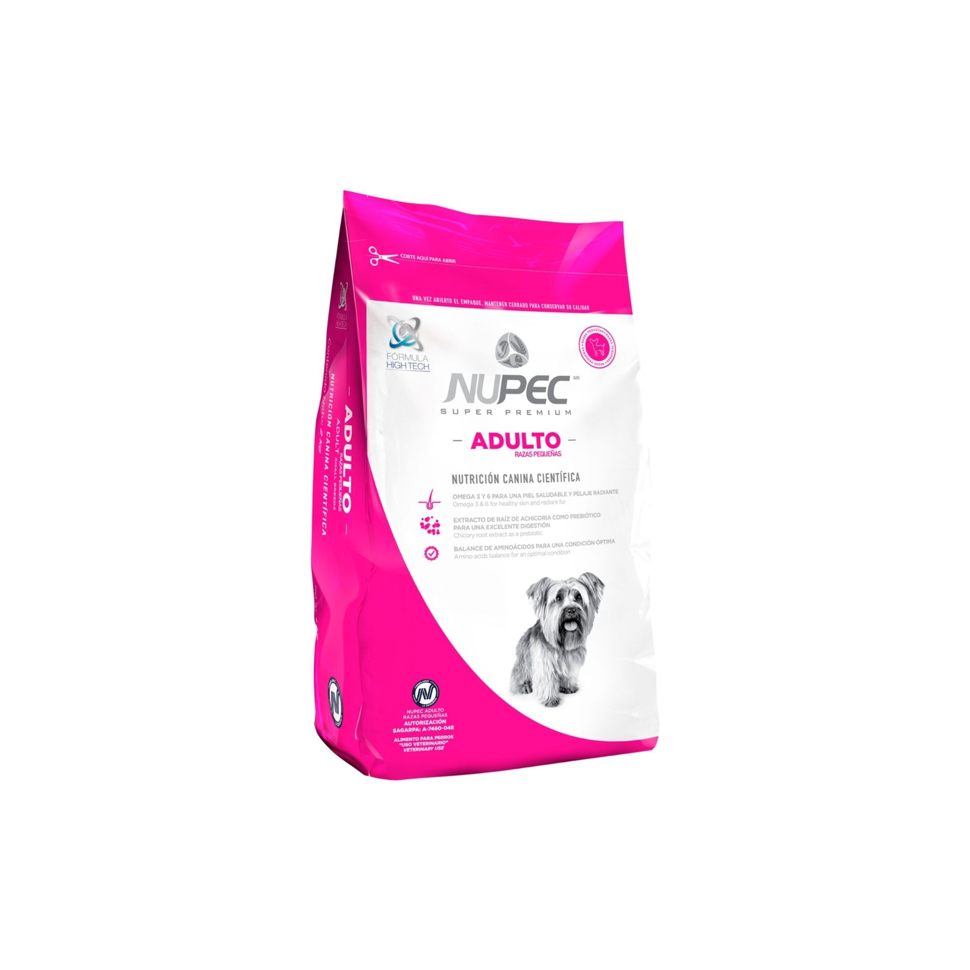 Foto 2 pulgar | Alimento Para Perro Adulto Raza Pequeña Nupec 2 Kg