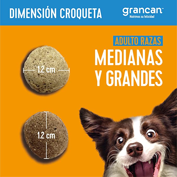 Foto 5 | Croqueta GranCan para Adulto para Razas Medianas y Grandes 4 KG