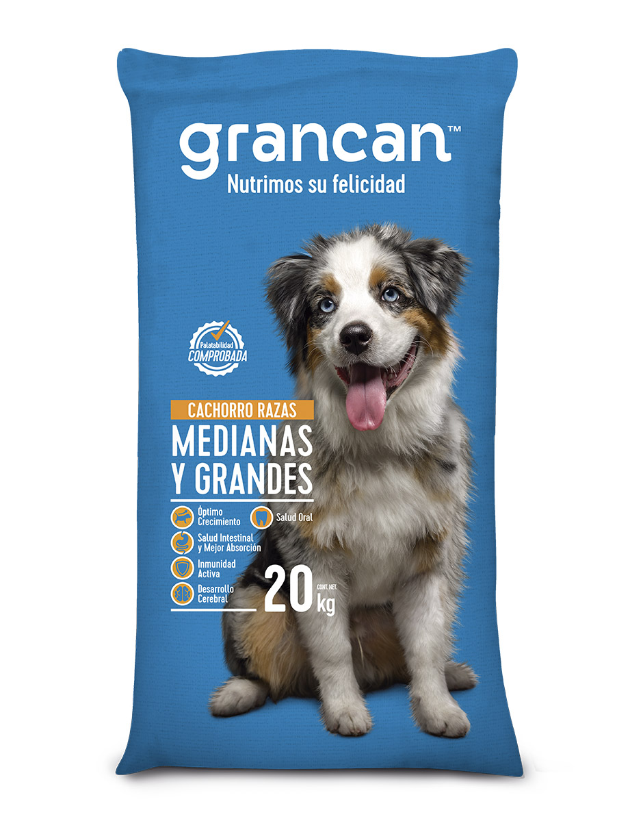 Foto 2 pulgar | Croqueta Grancan Cachorro Para Razas Medianas Y Grandes 20 Kg