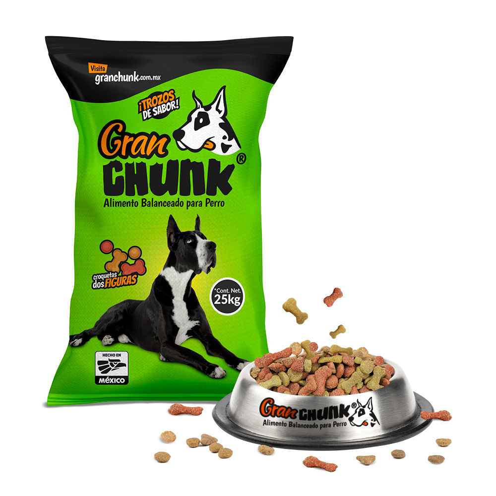 Foto 9 pulgar | Croqueta Para Perros Adultos Granchunk 25 Kg