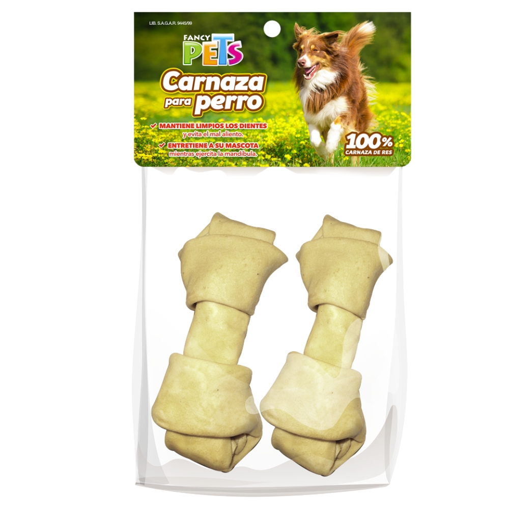 Foto 2 pulgar | Bolsa Carnaza Huesos Fancy Pets FL3704-2 10 a 13 Centímetros con 2 Piezas para Perro