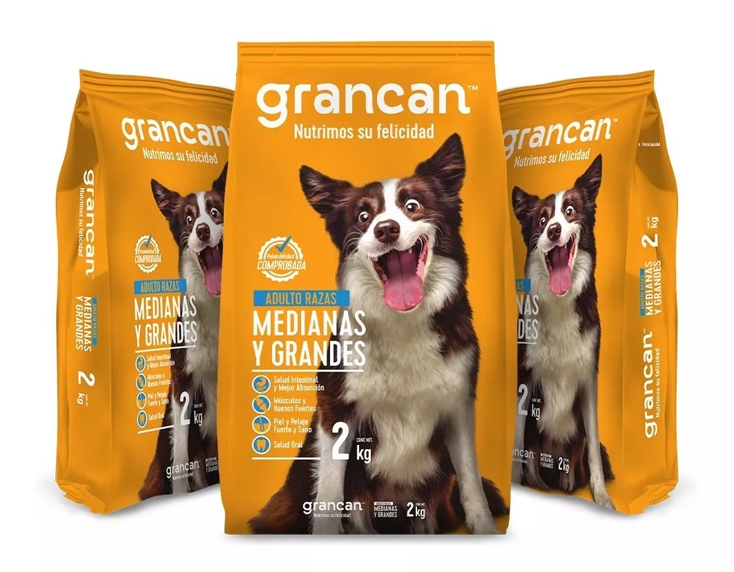 Foto 1 | Croqueta Grancan Adulto Razas Medianas Y Grandes Pack 6 Kg