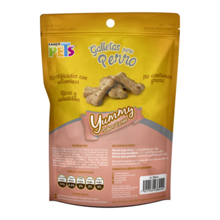 Foto 2 | Fancy Pets Yummy Galletas Sabor Carne Para Perro Con 100 Gramos, Con Vitaminas Y Minerales