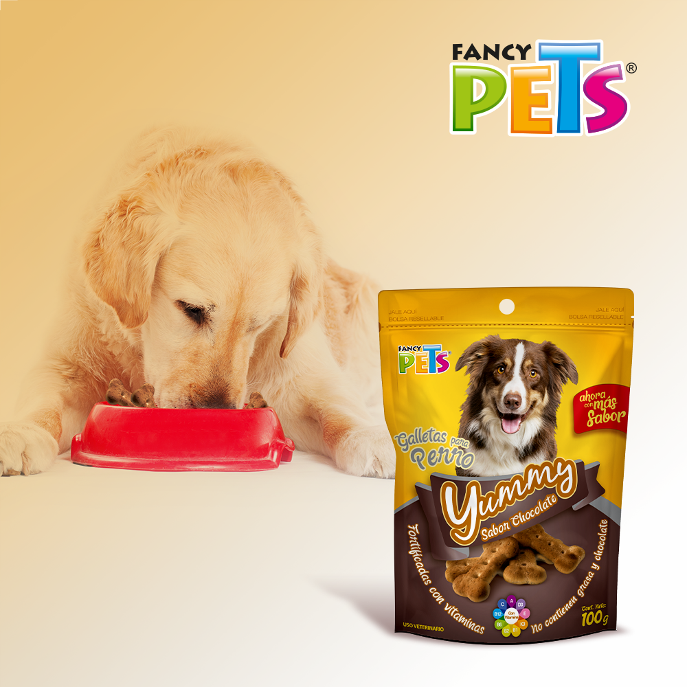 Foto 5 pulgar | Fancy Pets Yummy Galletas Sabor Chocolate Para Perro Con 100 Gramos, Con Vitaminas Y Minerales