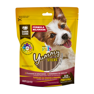 Foto 1 | Fancy Pets Yummy Sticks Sabor Carne Para Perro Con 25 Piezas, Fortificado Vitaminas Y Minerales