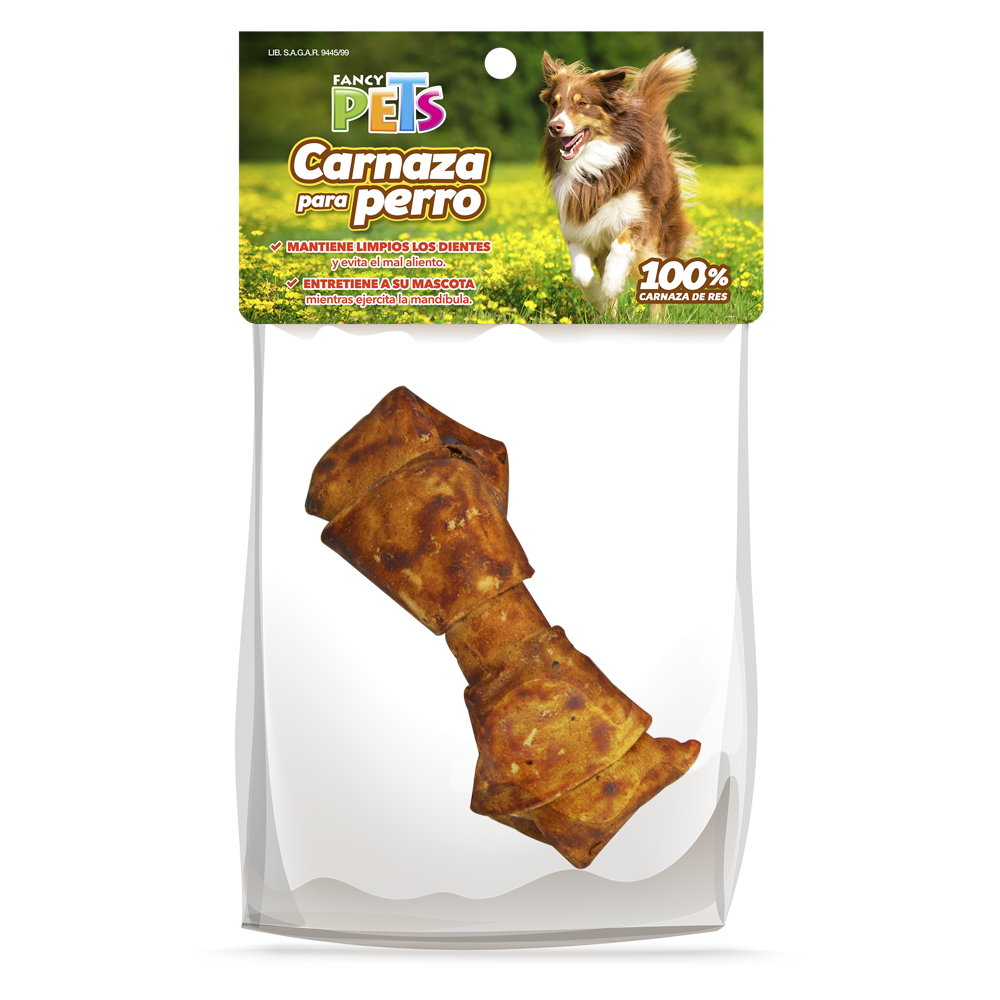 Fancy Pets Carnaza Sabor Carne De Res Para Perro De 10 A 13 Centímetros Con, 1 Pieza