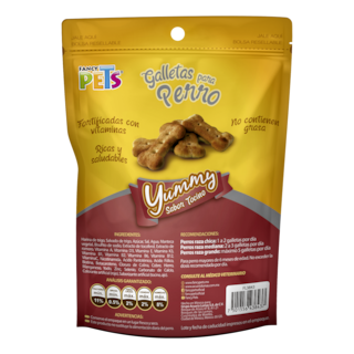 Foto 2 | Fancy Pets Yummy Galletas Sabor Tocino Para Perro Con 100 Gramos, Con Vitaminas Y Minerales