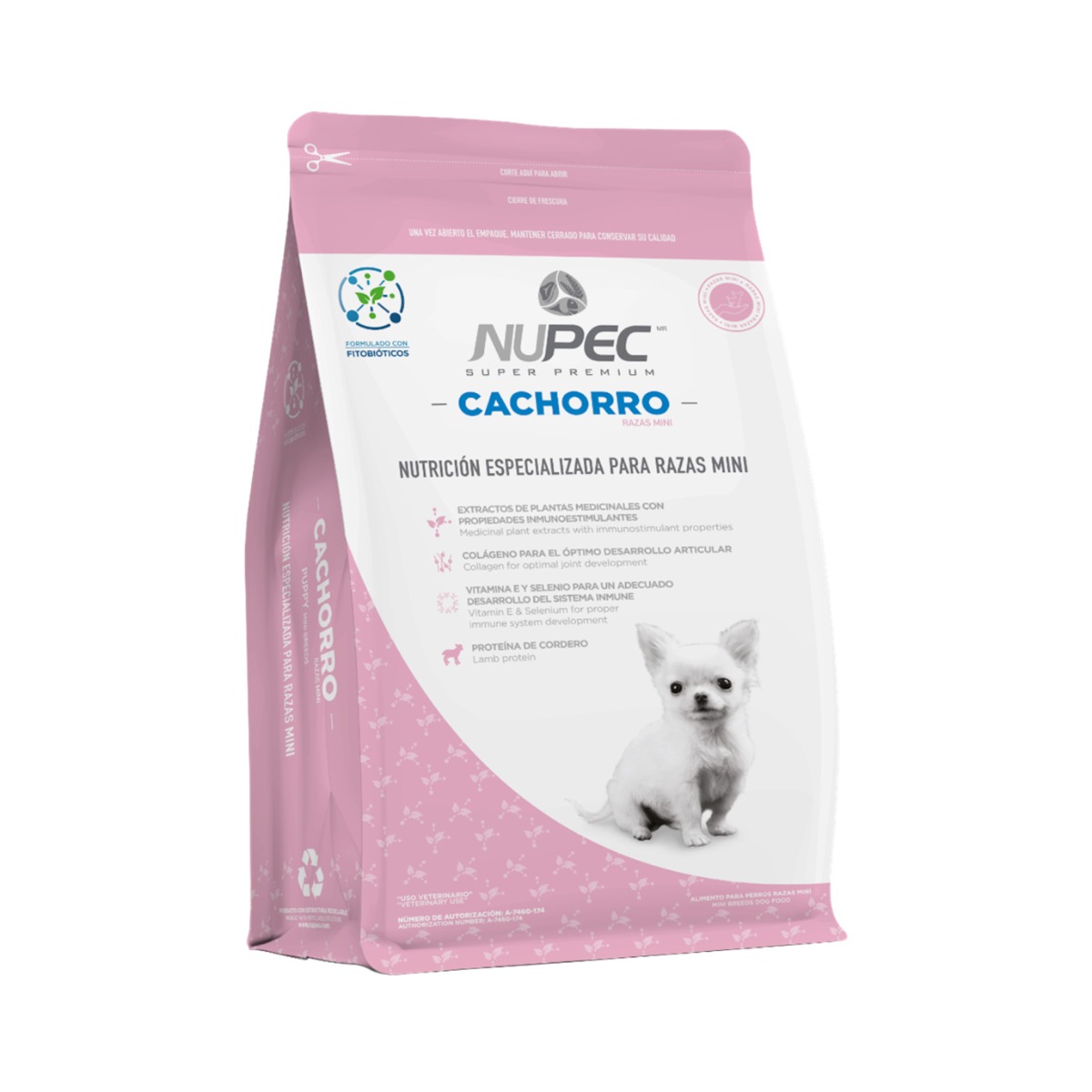 Foto 2 pulgar | Alimento Nupec 1 Kg para Perro Cachorro Razas Minis