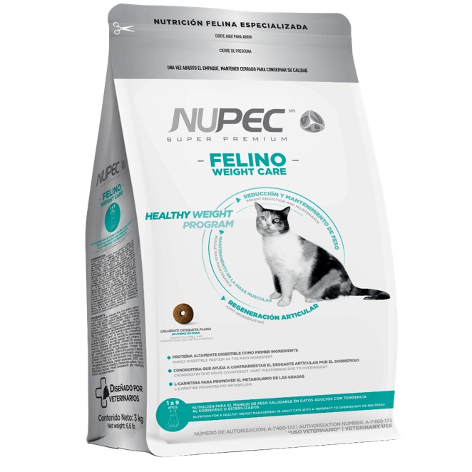 Foto 1 | Alimento para Gato Nupec Weight Care 3.0 kg