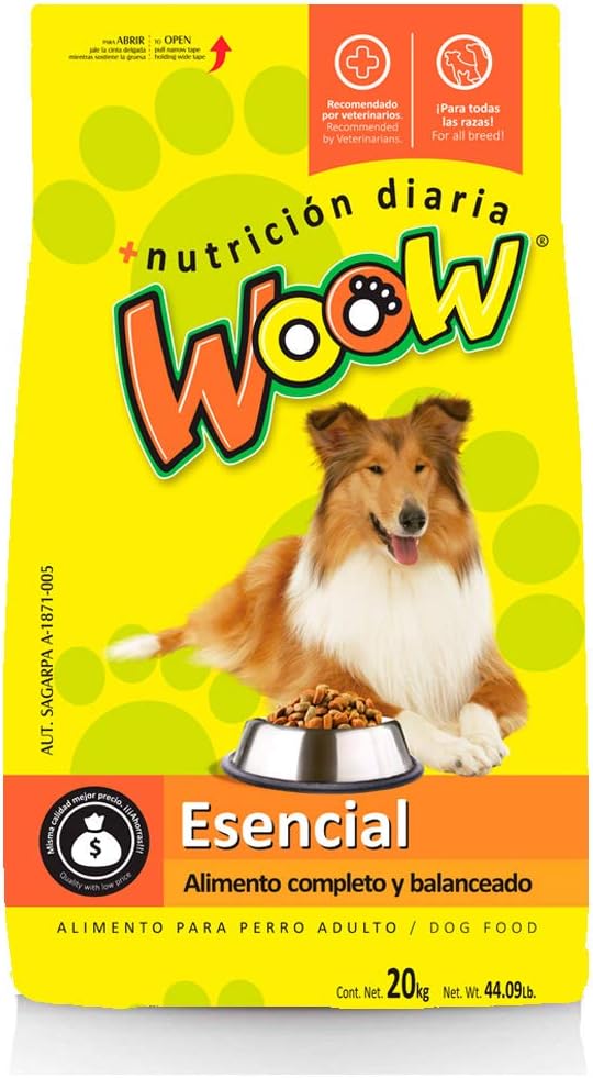 Foto 2 pulgar | Croquetas Para Perro Woow Esencial De 20 Kilogramos