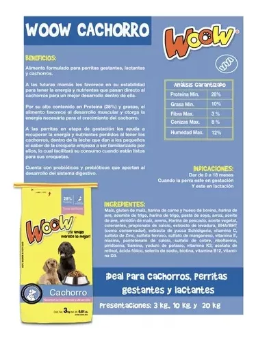 Foto 4 pulgar | Croquetas Woow de 20 kg para Cachorro