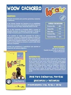 Foto 3 | Croquetas Woow de 20 kg para Cachorro
