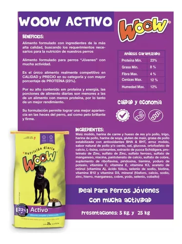 Foto 4 pulgar | Croquetas Woow de 25 kg para Perro