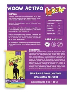 Foto 3 | Croquetas Woow de 25 kg para Perro