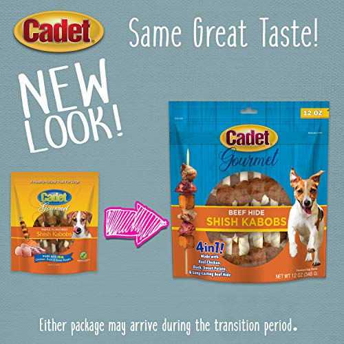 Foto 7 pulgar | Dog Treats Cadet Gourmet Beef Hide Shish Kabob 340 G - Venta Internacional.