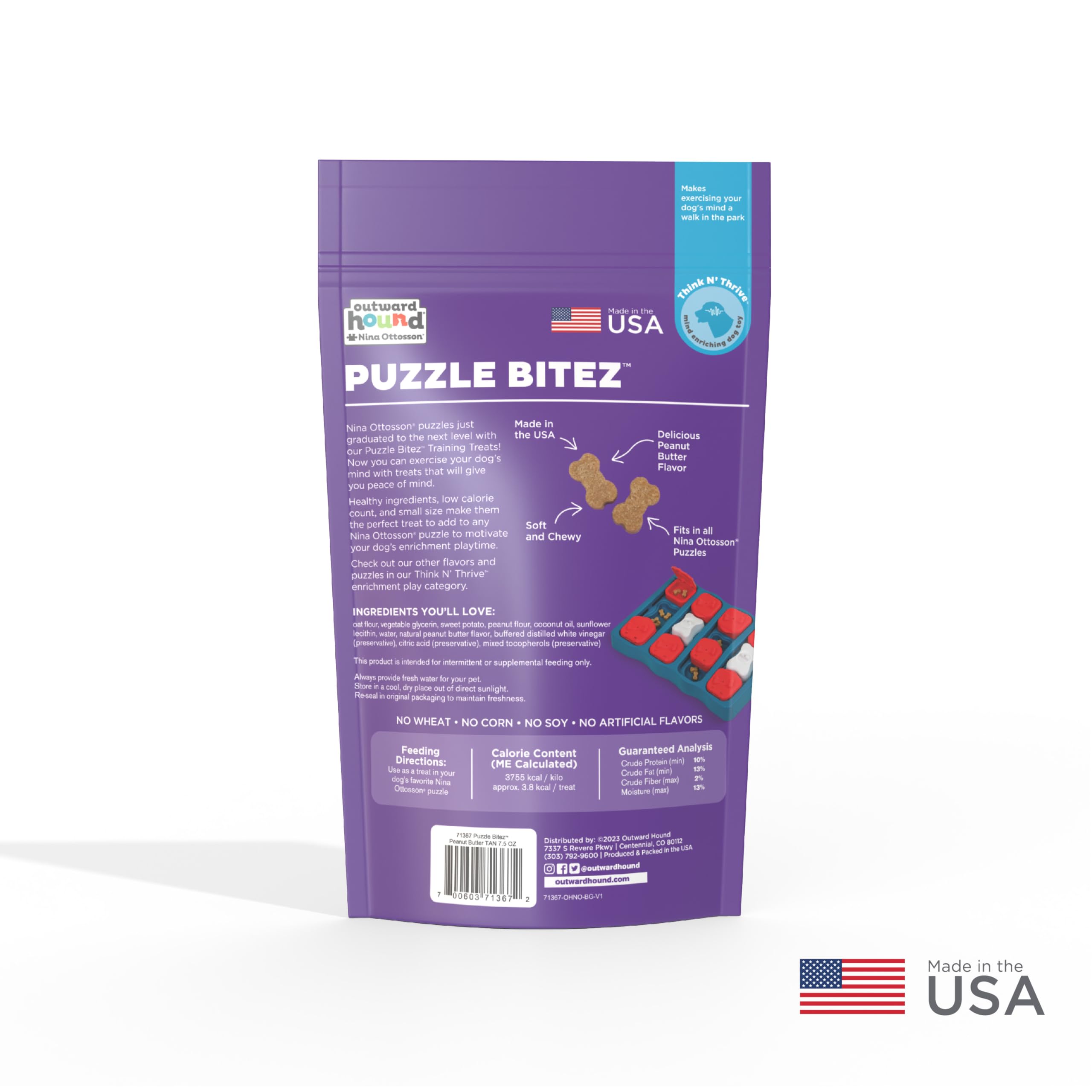 Foto 7 pulgar | Training Treats Outward Hound Nina Ottosson Puzzle Bitez - Venta Internacional.